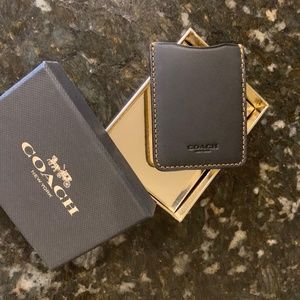 Coach Leather Phone Pocket Sticker